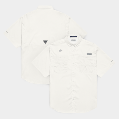 COLUMBIA MEN`S SHORT SLEEVE BUTTON SHIRT