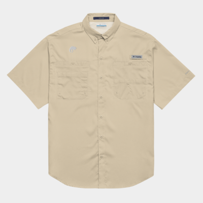 COLUMBIA MEN`S SHORT SLEEVE BUTTON SHIRT